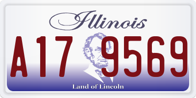 IL license plate A179569