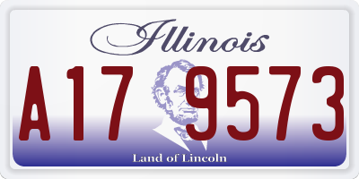 IL license plate A179573
