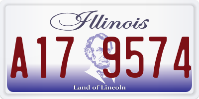 IL license plate A179574