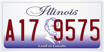 IL license plate A179575