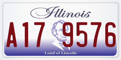 IL license plate A179576
