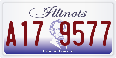 IL license plate A179577