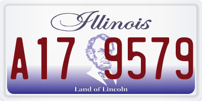 IL license plate A179579