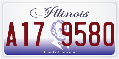 IL license plate A179580