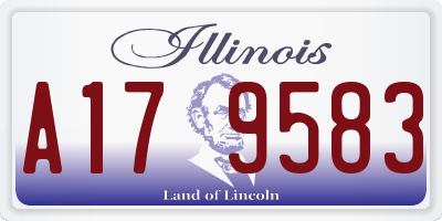 IL license plate A179583