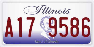 IL license plate A179586