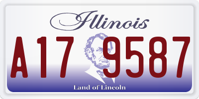 IL license plate A179587