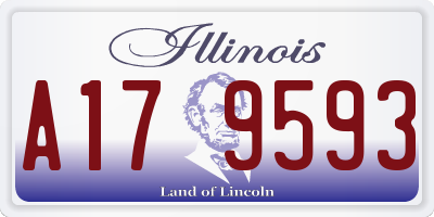 IL license plate A179593