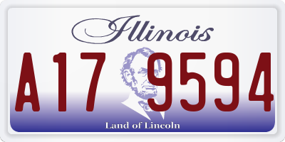 IL license plate A179594