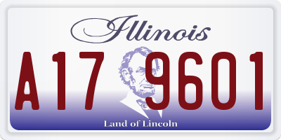 IL license plate A179601