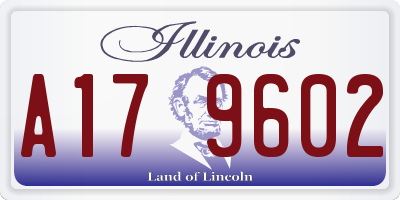 IL license plate A179602