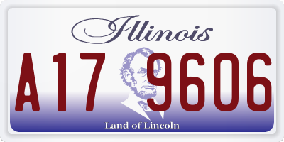 IL license plate A179606