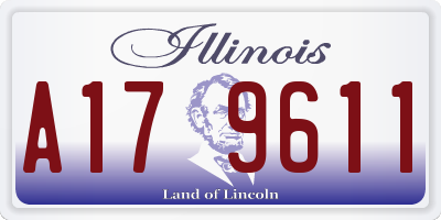 IL license plate A179611