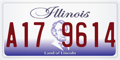 IL license plate A179614
