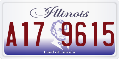 IL license plate A179615