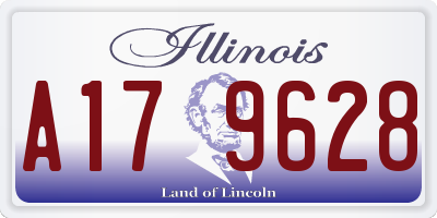 IL license plate A179628
