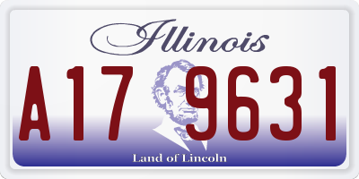 IL license plate A179631