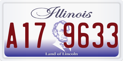 IL license plate A179633