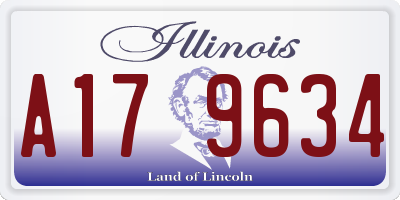 IL license plate A179634