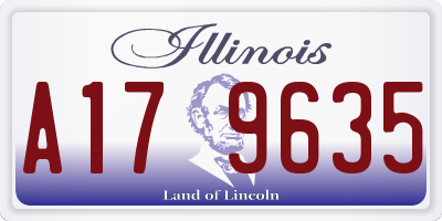 IL license plate A179635