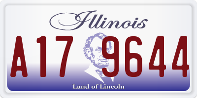 IL license plate A179644