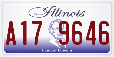 IL license plate A179646