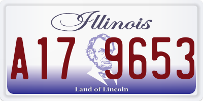 IL license plate A179653