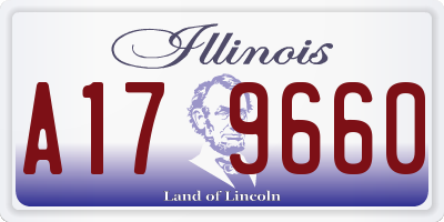 IL license plate A179660