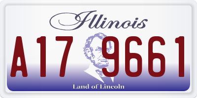 IL license plate A179661