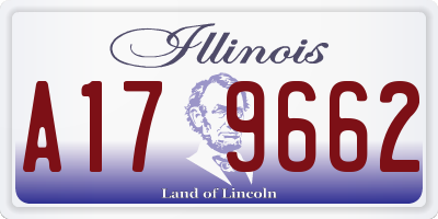 IL license plate A179662