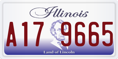 IL license plate A179665