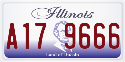 IL license plate A179666