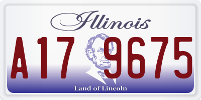 IL license plate A179675