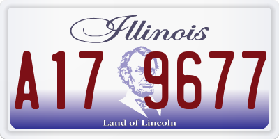 IL license plate A179677
