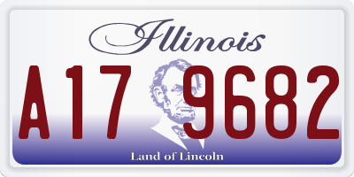 IL license plate A179682