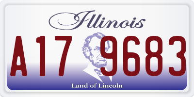 IL license plate A179683