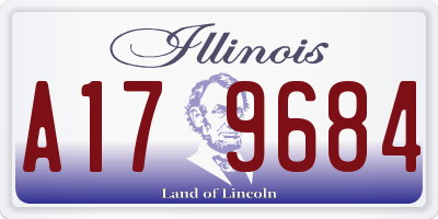 IL license plate A179684