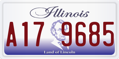 IL license plate A179685