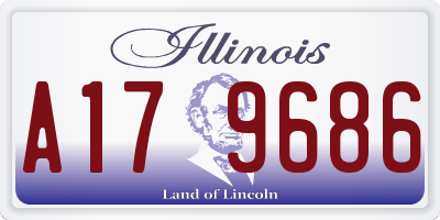 IL license plate A179686