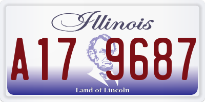 IL license plate A179687