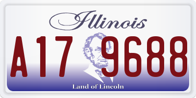 IL license plate A179688