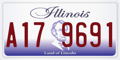 IL license plate A179691