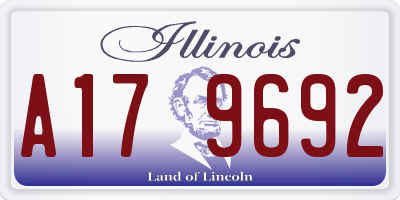 IL license plate A179692