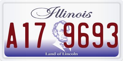 IL license plate A179693