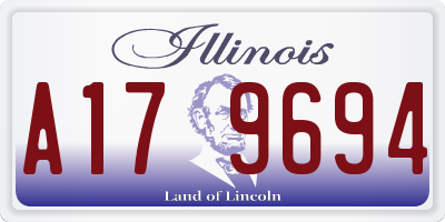 IL license plate A179694