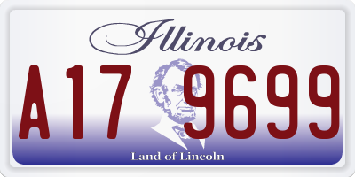 IL license plate A179699