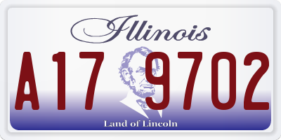IL license plate A179702