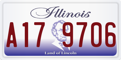 IL license plate A179706