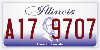 IL license plate A179707
