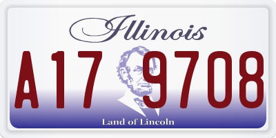 IL license plate A179708